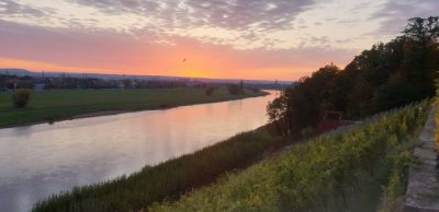 abendlicher Blick nach Dresden